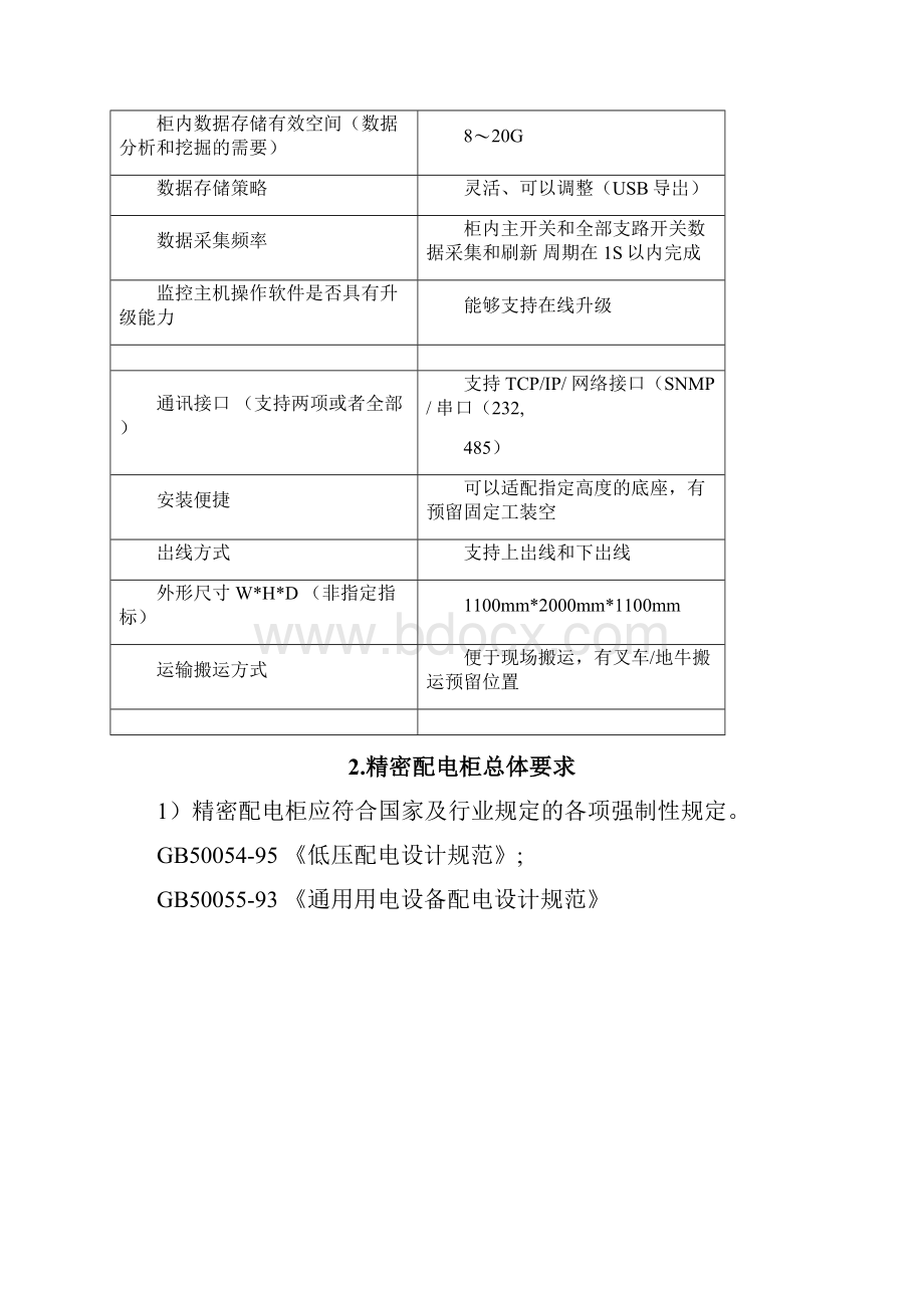 CCTV精密配电柜电源列头柜技术规范书doc.docx_第2页