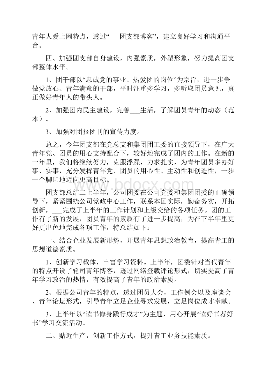 团支部总结精选10篇.docx_第3页