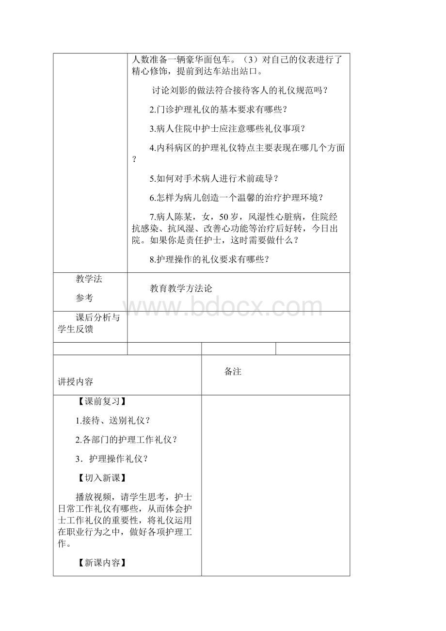 桂东卫生学校《护理礼仪》第六章护士日常工作礼仪.docx_第2页