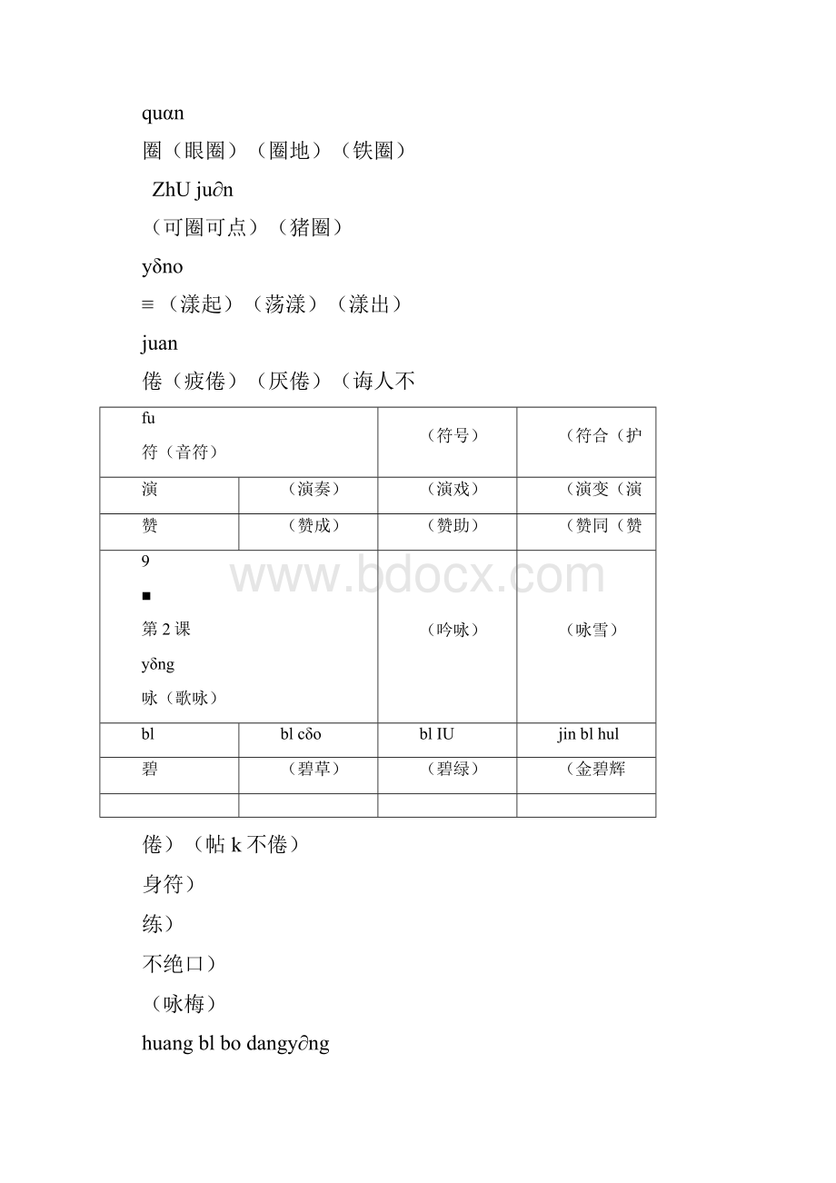 人教版三年级语文下册生字组词完整版.docx_第3页