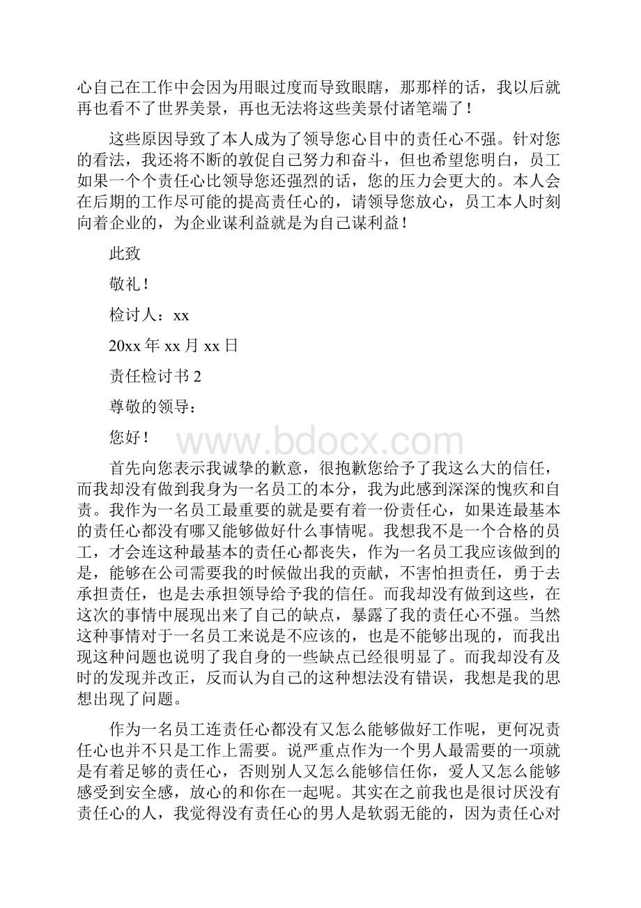 责任和担当检讨10000字.docx_第2页