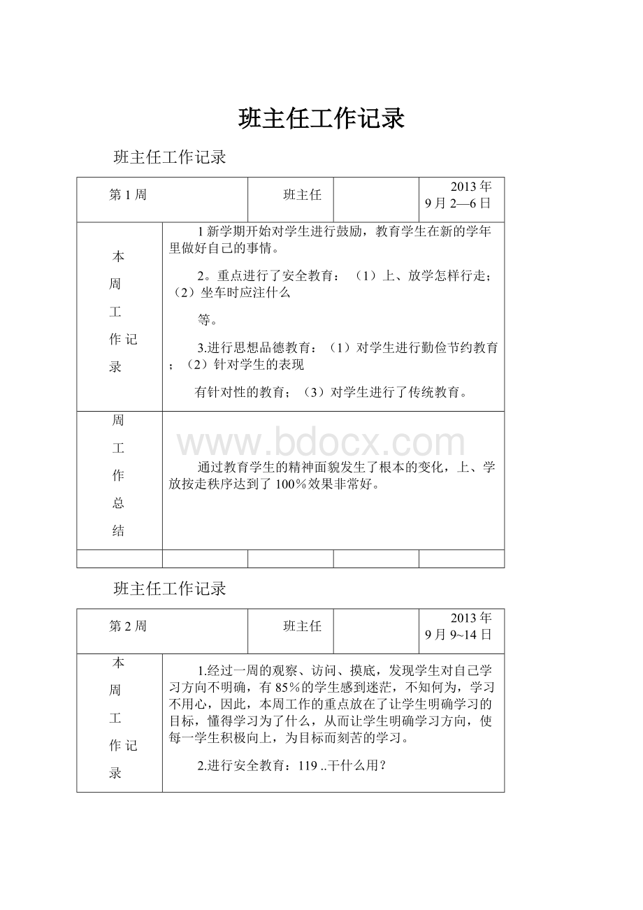 班主任工作记录.docx_第1页