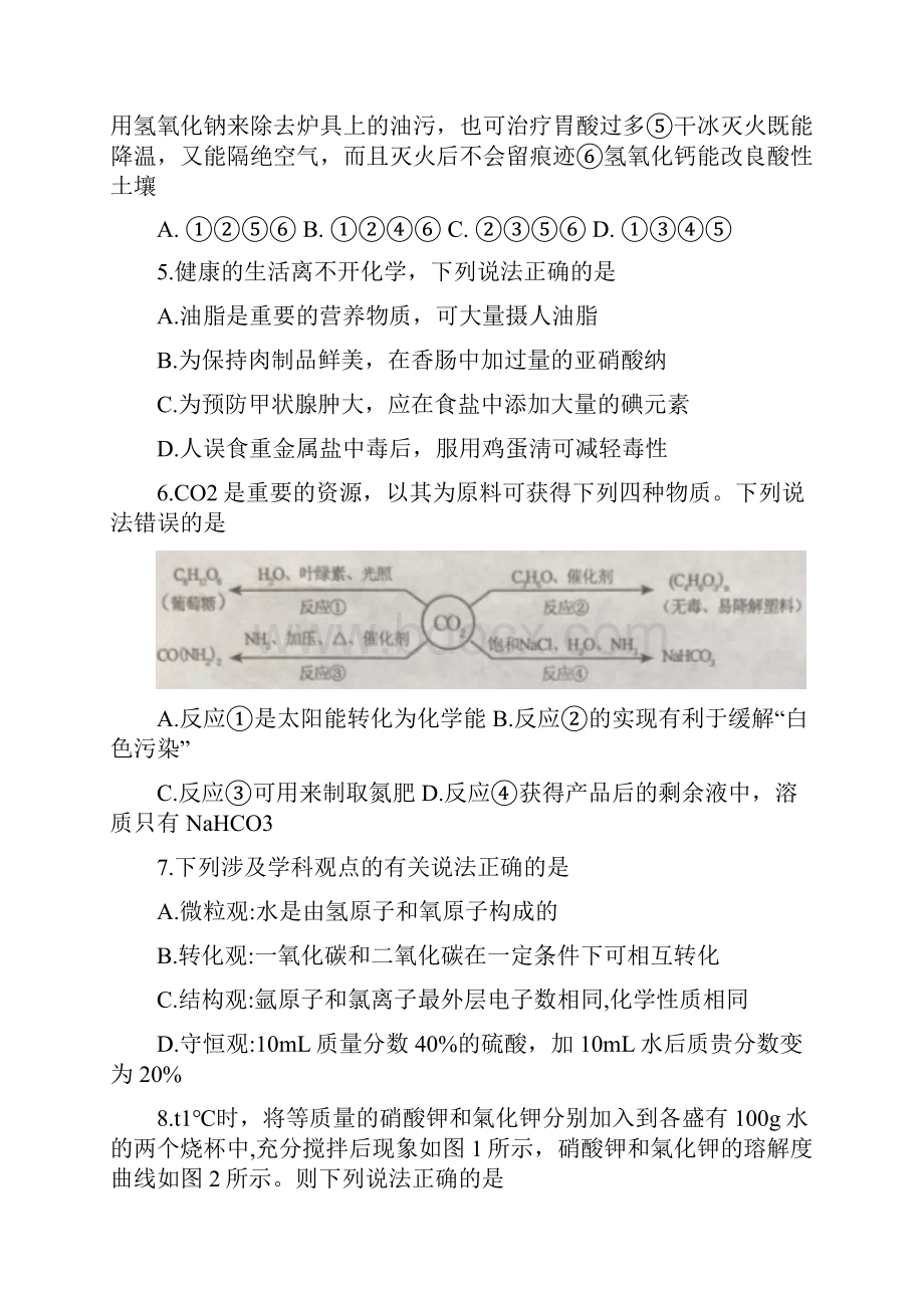 山东省泰安市中考化学试题精校word版含答案.docx_第2页