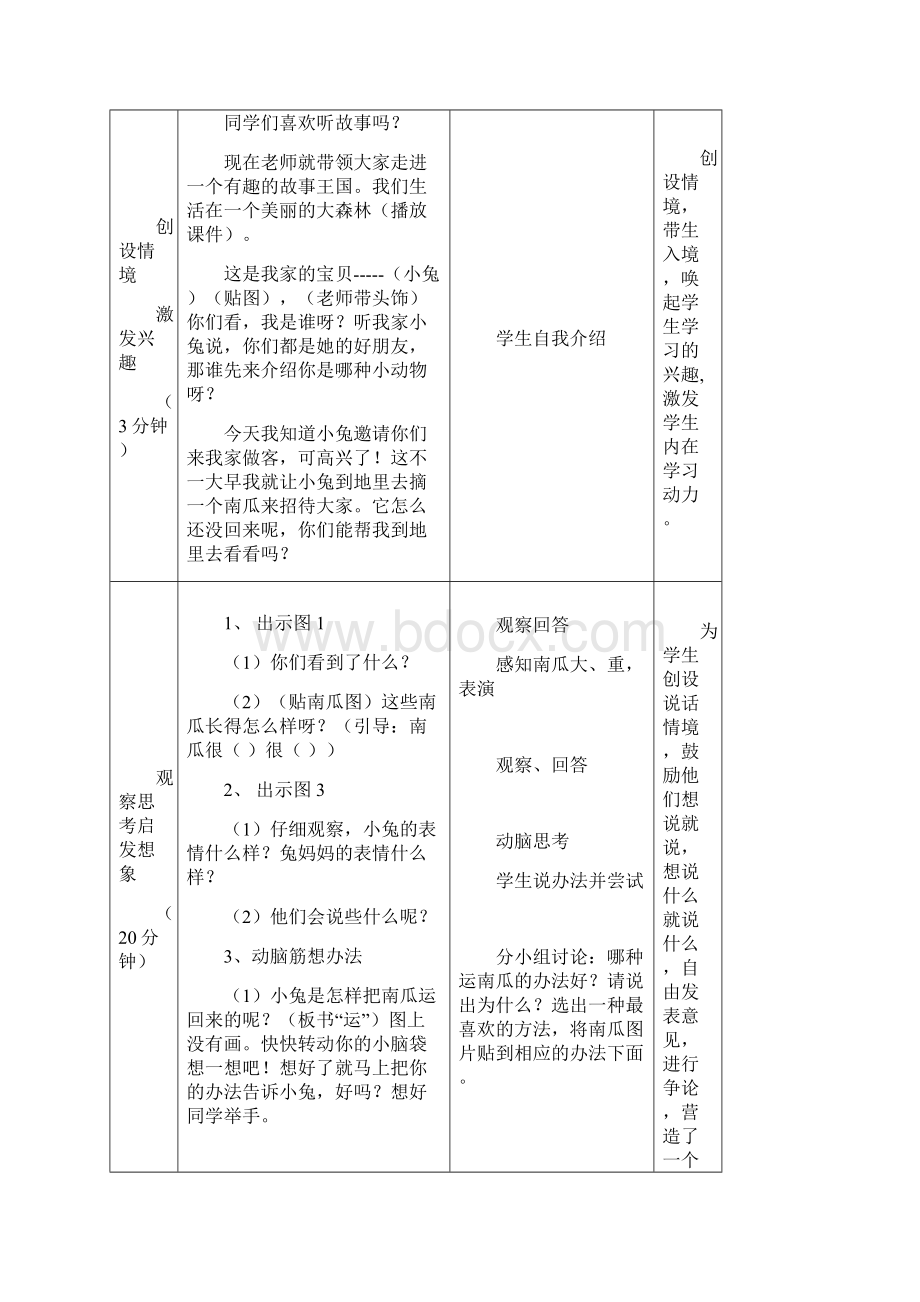 口语交际《小兔运南瓜》教学设计部编版一年级语文上册.docx_第3页