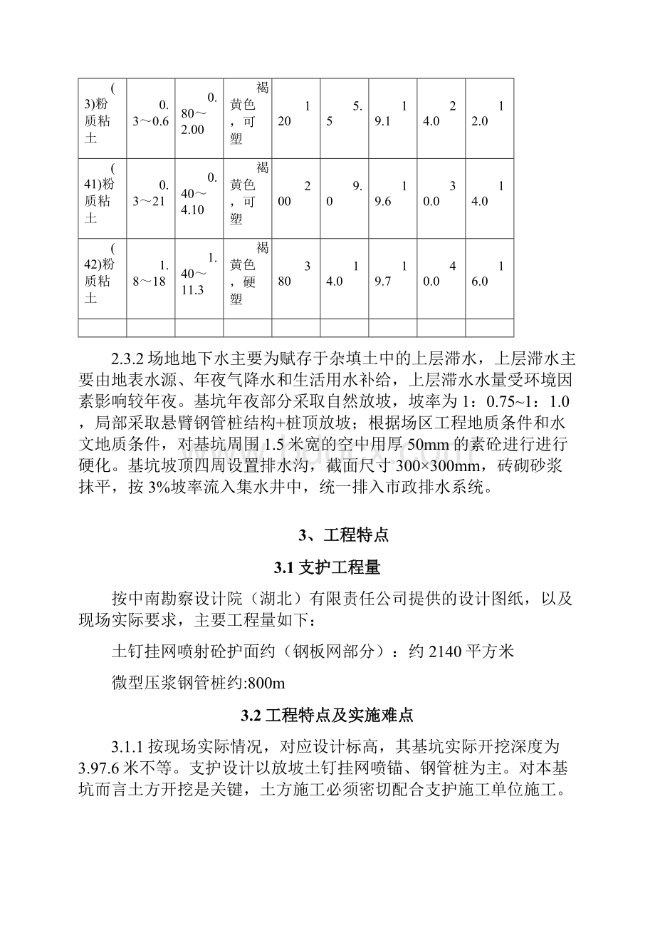 基坑支护施工方案喷锚挂网钢管桩之欧阳化创编.docx_第3页