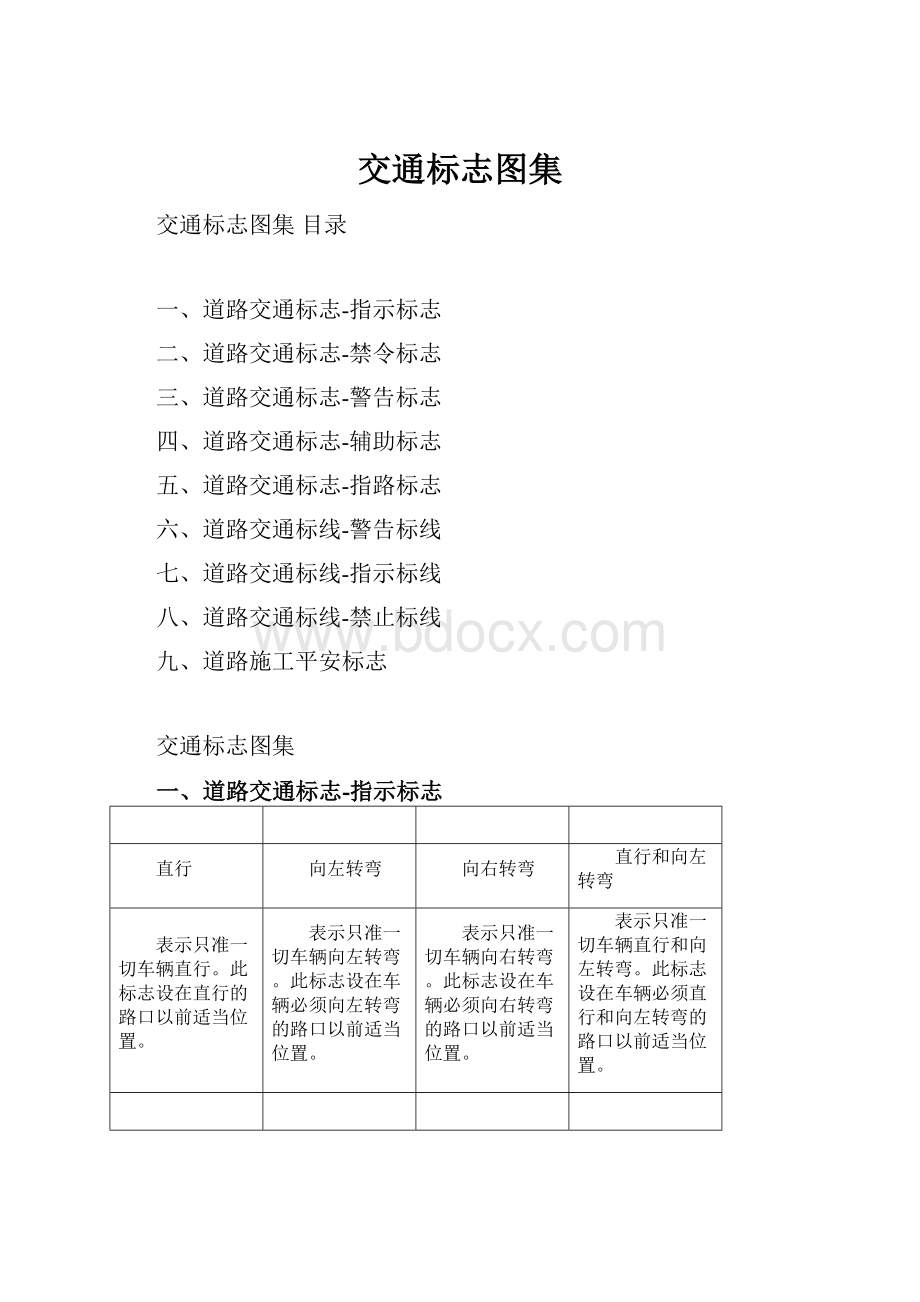 交通标志图集.docx_第1页