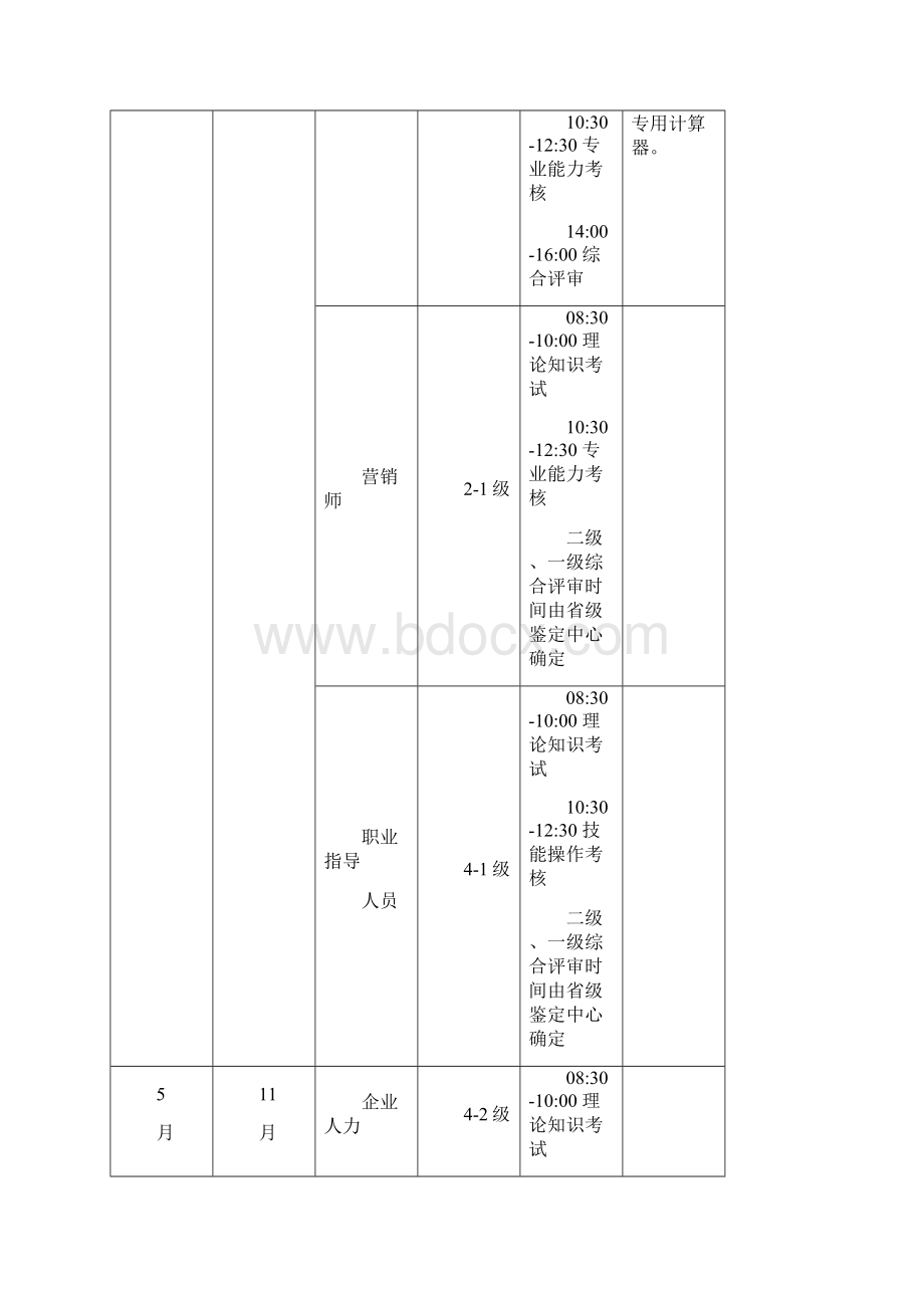 全国统考时间安排.docx_第2页