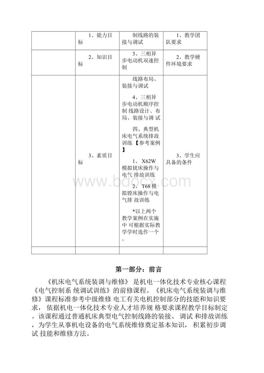 电气设备安装与维修课程标准.docx_第2页