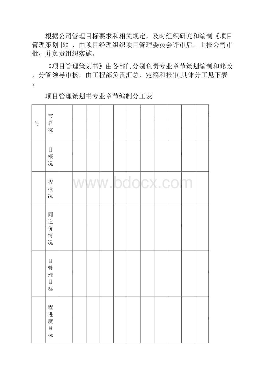 中铁五局项目管理策划书编制指南范本模板.docx_第3页