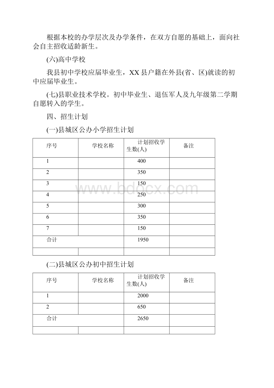 中小学招生入学工作方案.docx_第3页