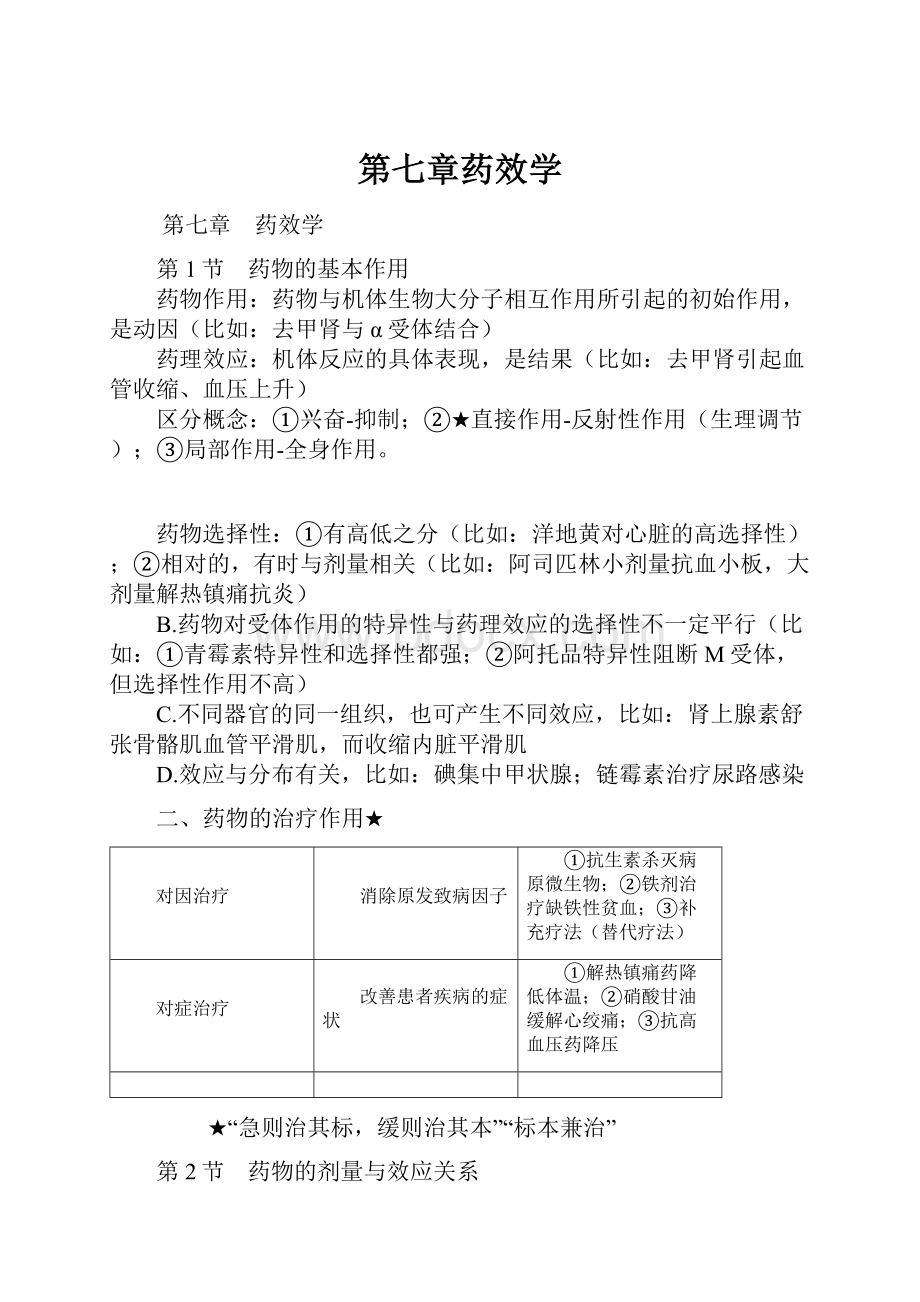 第七章药效学.docx