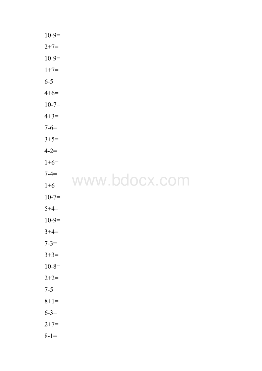 一年级数学上册口算练习43.docx_第3页