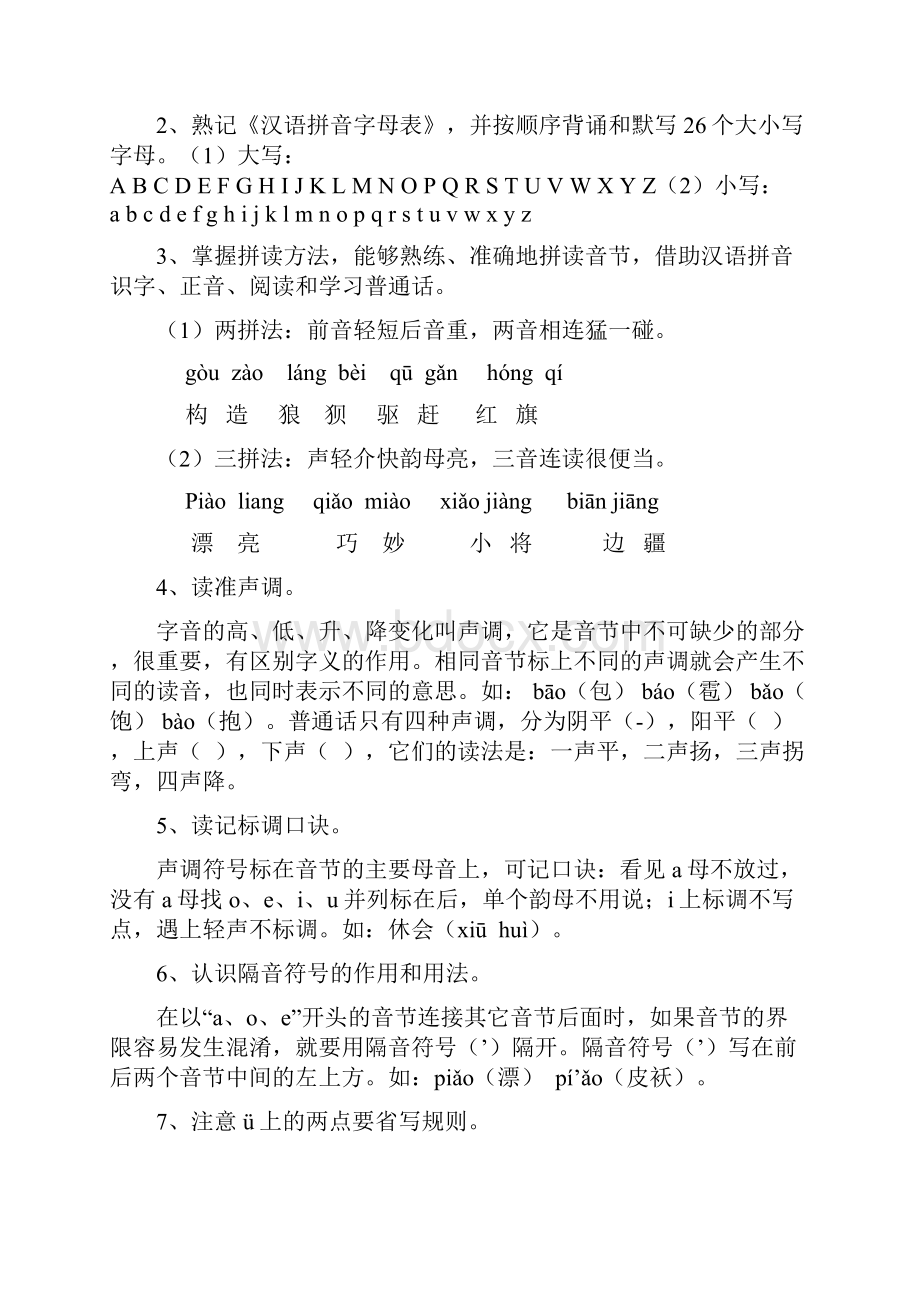 人教版综和专题总复习小学语文总复习知识点归纳学习与备课资料.docx_第2页