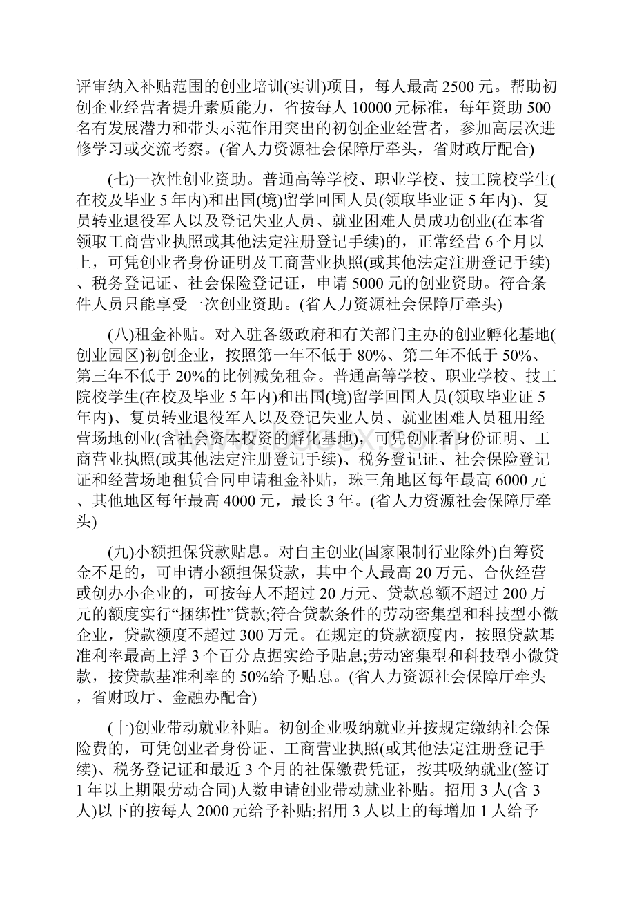 广东自主创业优惠政策.docx_第3页