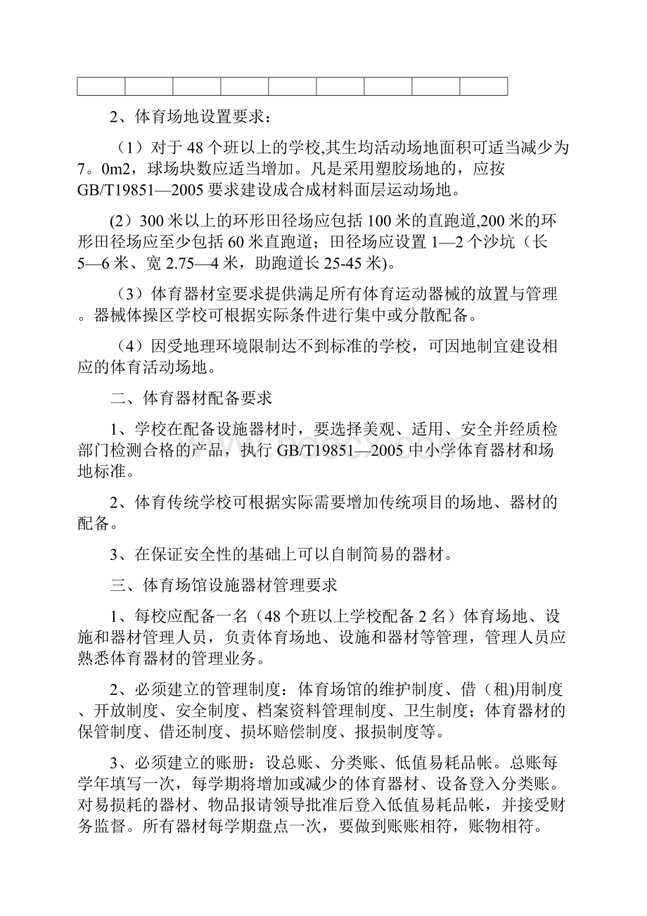 云南省中小学校体育教学建设标准.docx_第3页