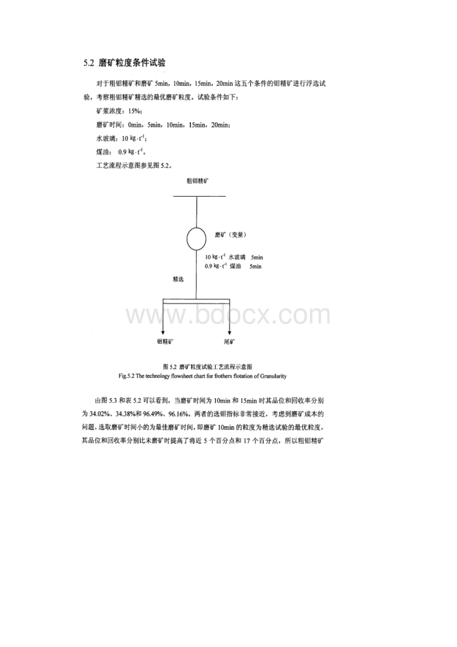 钼精矿精选的工艺研究.docx_第2页