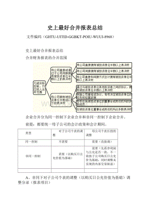 史上最好合并报表总结.docx