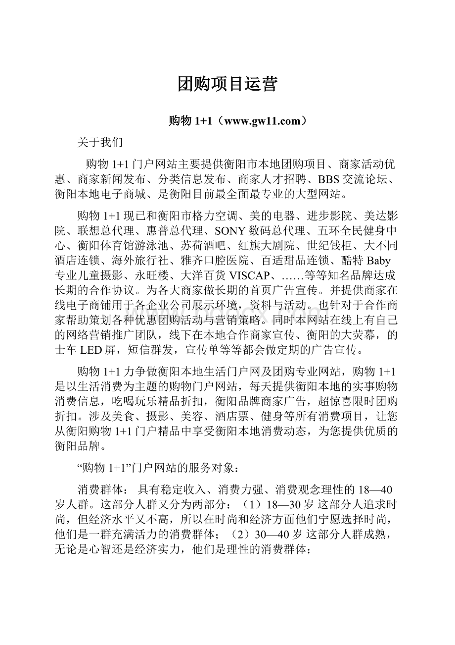 团购项目运营.docx_第1页