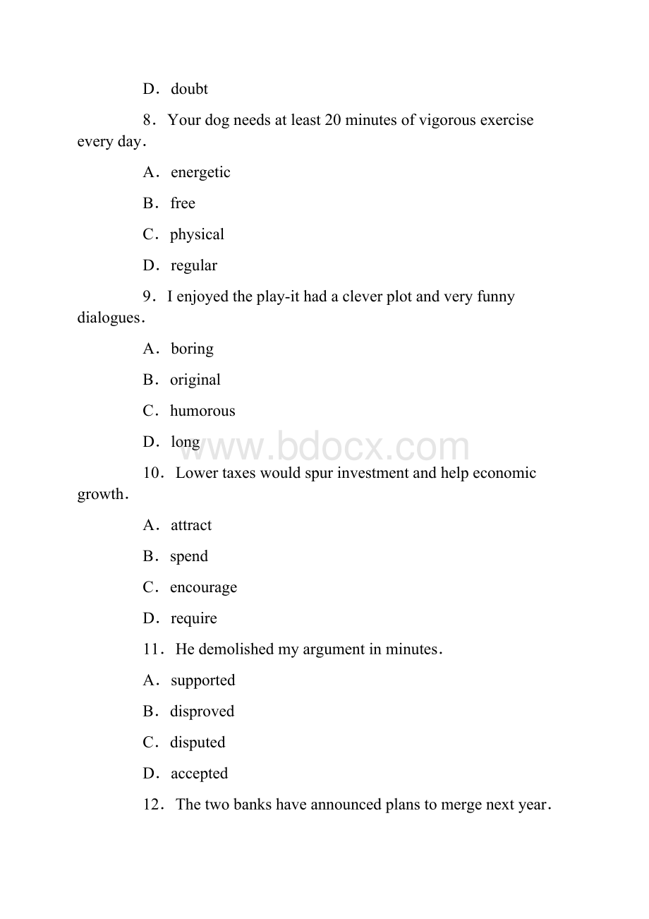 职称英语考试理工类A级考试真题及答案解析.docx_第3页