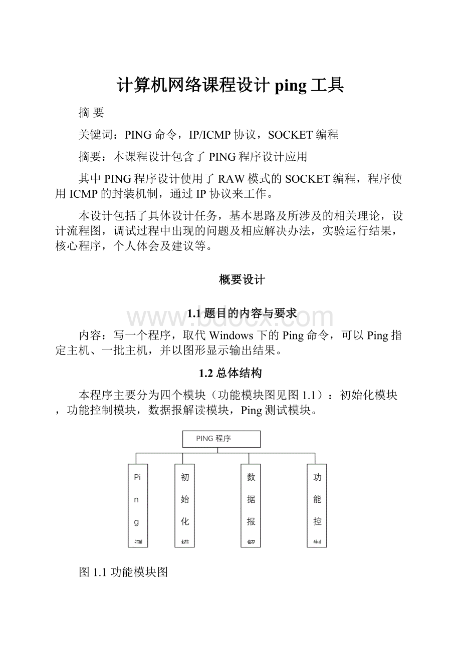 计算机网络课程设计ping工具.docx_第1页