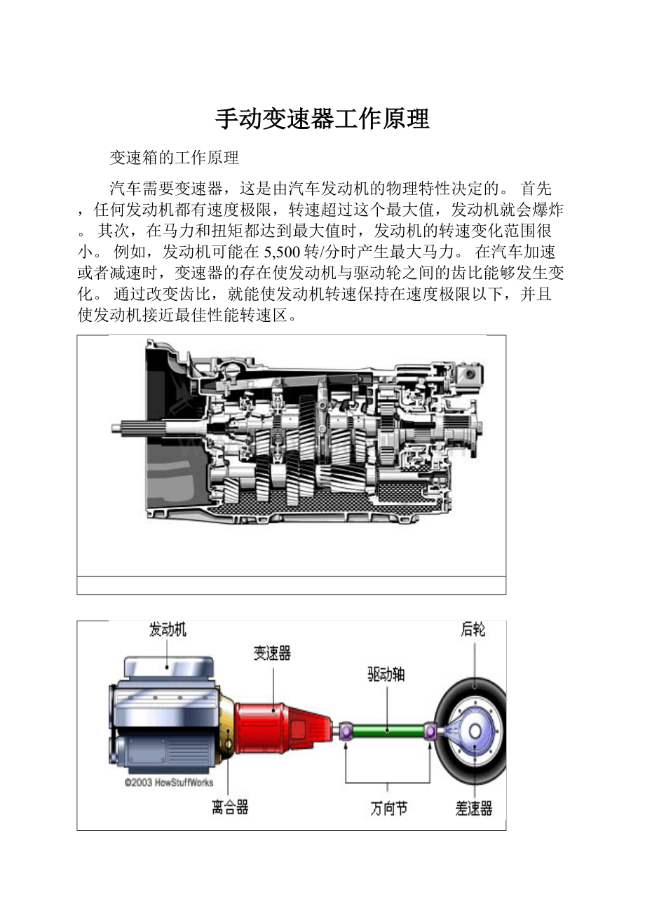 手动变速器工作原理.docx_第1页