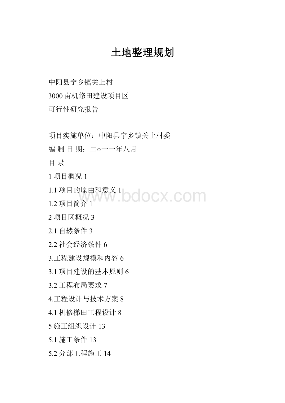 土地整理规划.docx