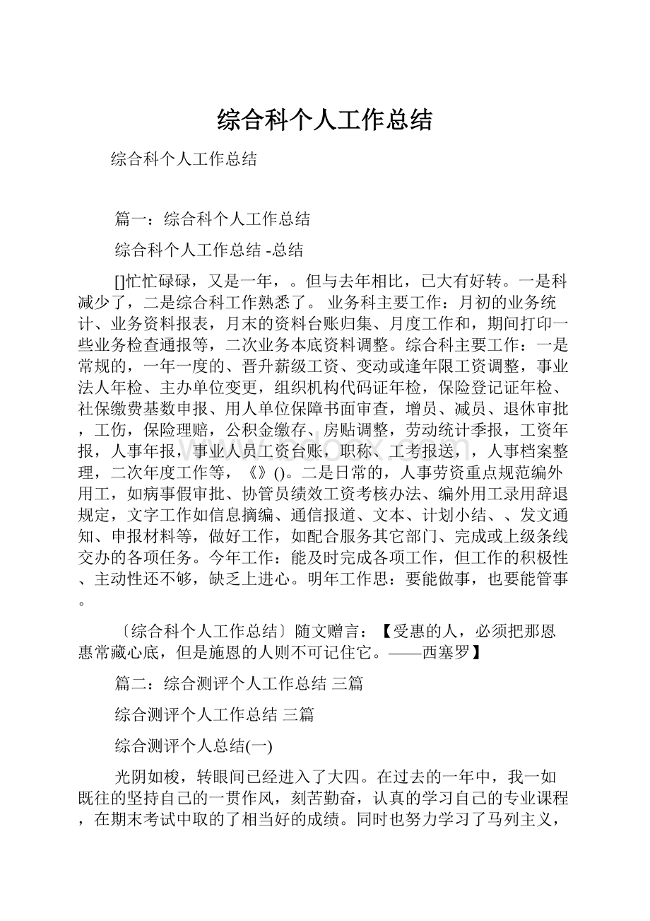 综合科个人工作总结.docx_第1页