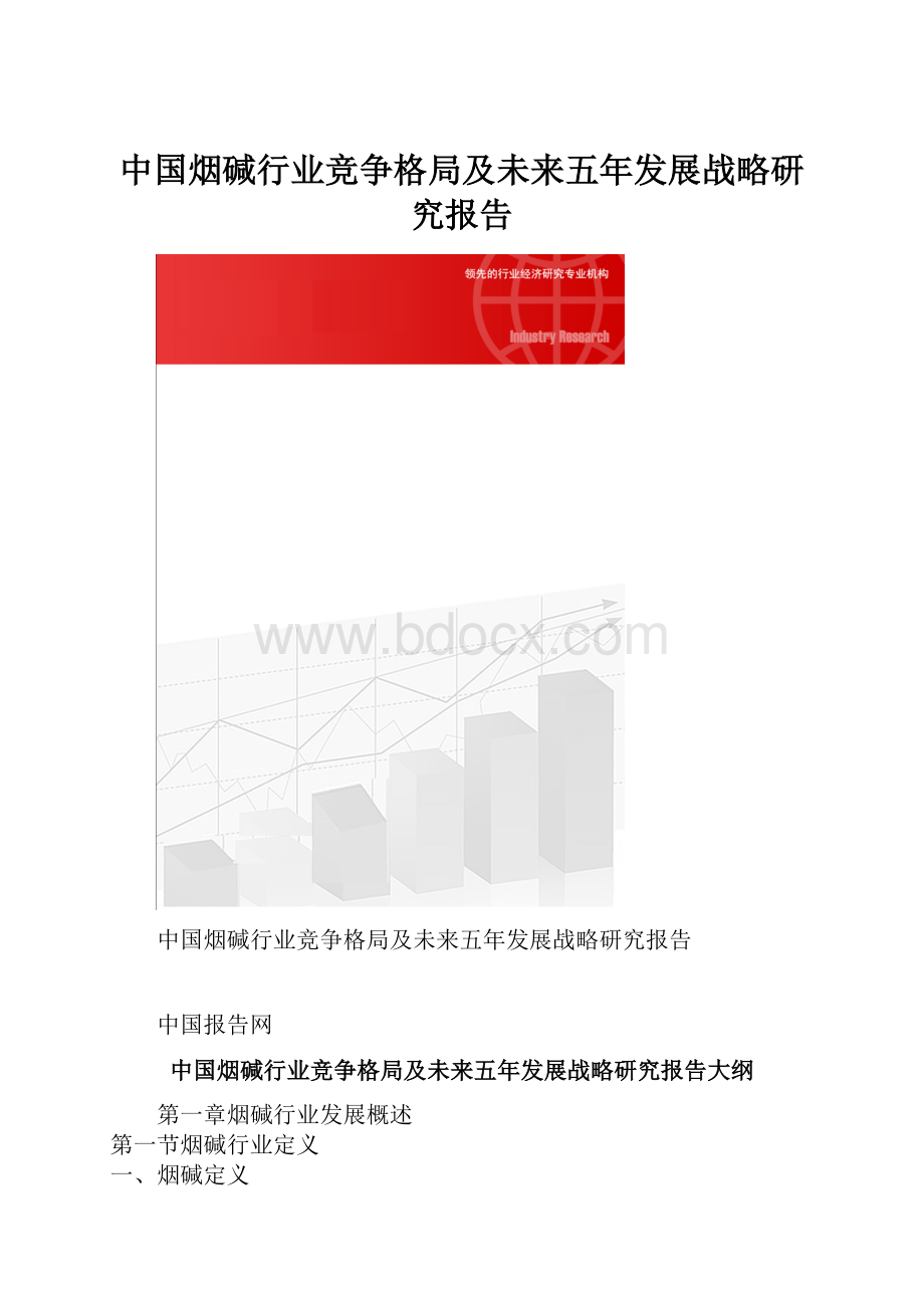 中国烟碱行业竞争格局及未来五年发展战略研究报告.docx_第1页