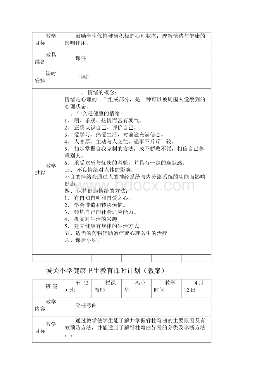 健康卫生教育课时教案.docx_第3页