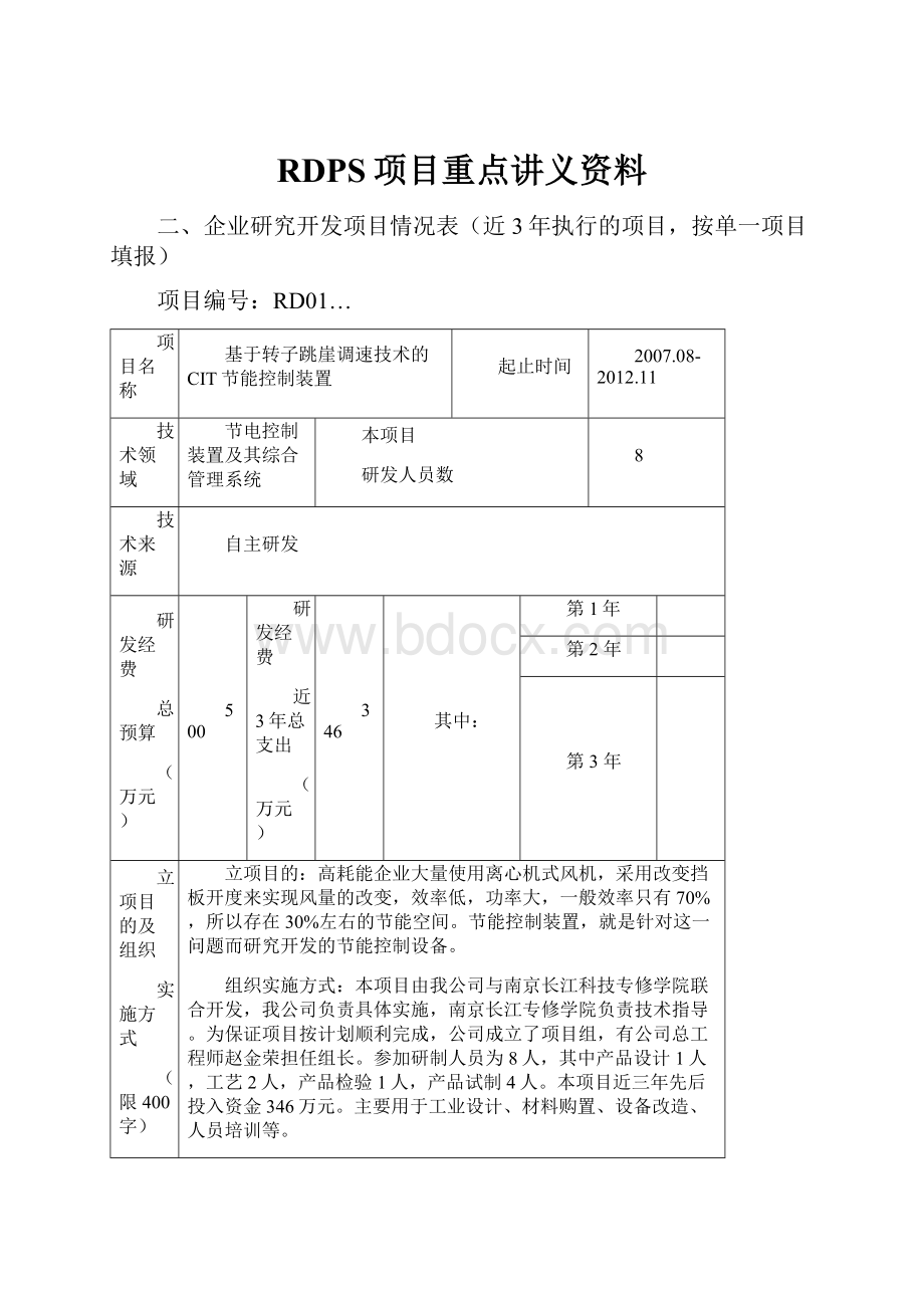 RDPS项目重点讲义资料.docx