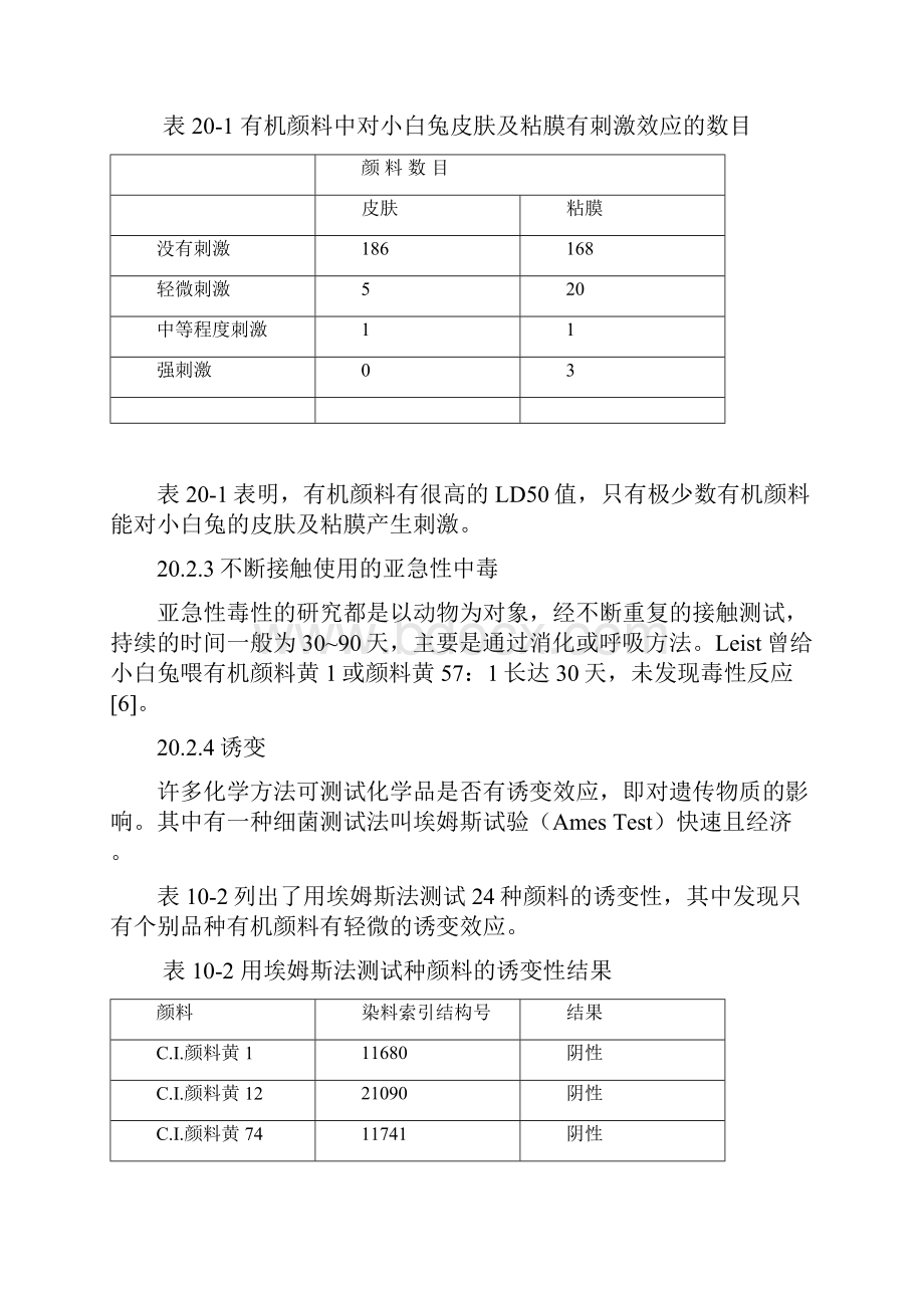 20有机颜料的毒性分析.docx_第3页