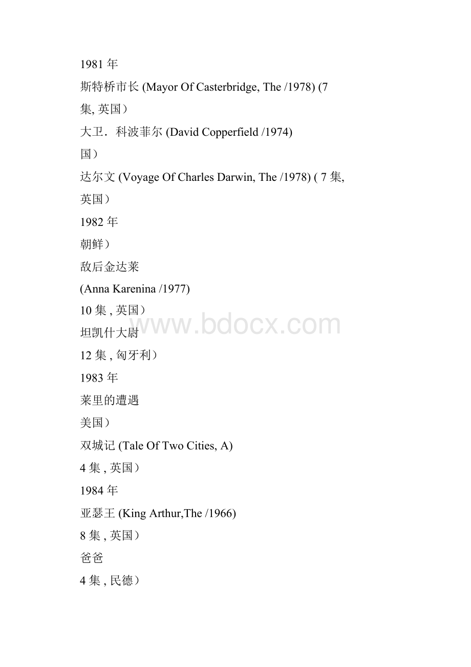 中央电视台1979播放或引进的外国电影或电视剧目.docx_第2页