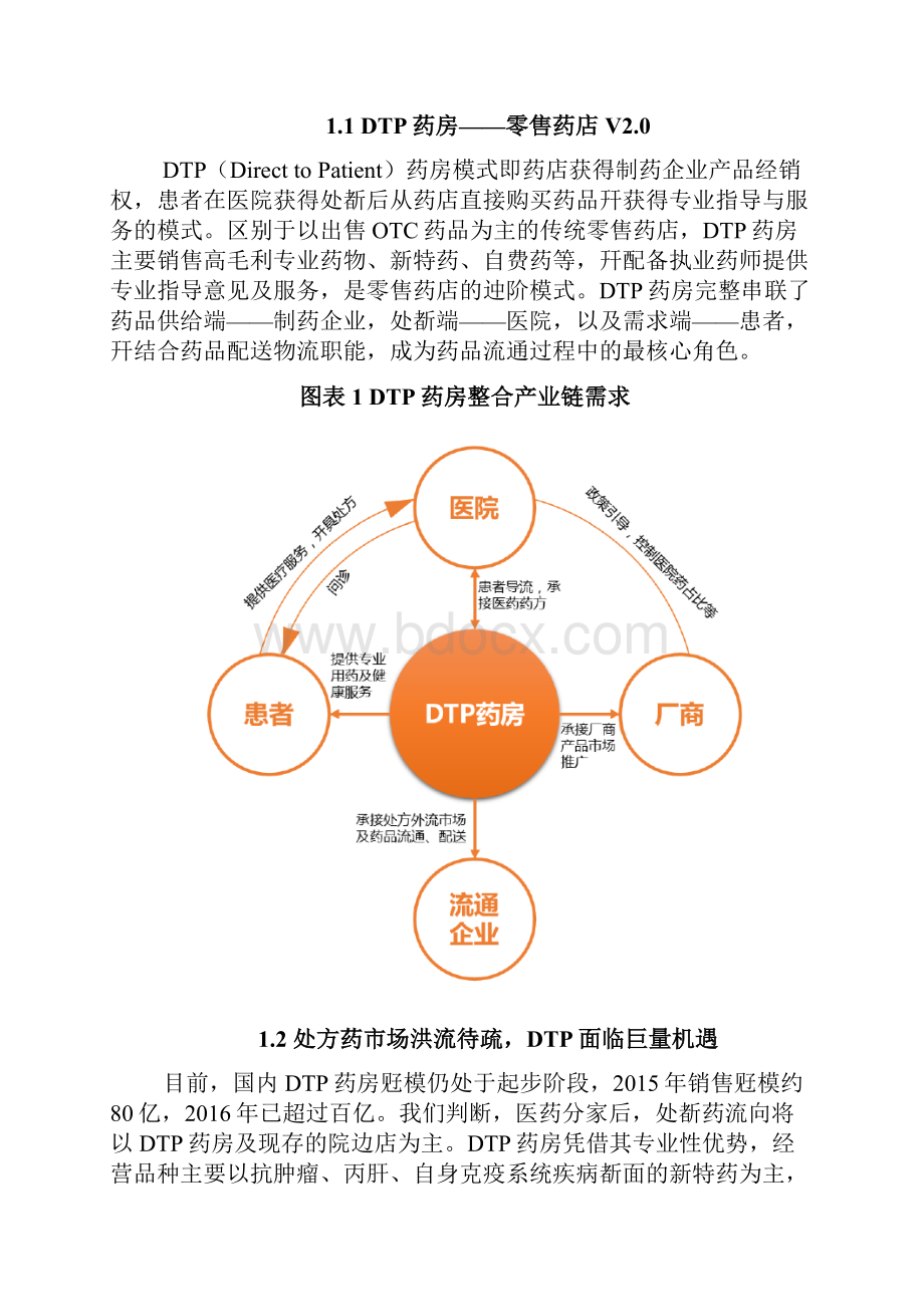 医药商业新模式之DTP药房篇展望调研投资分析报告.docx_第2页