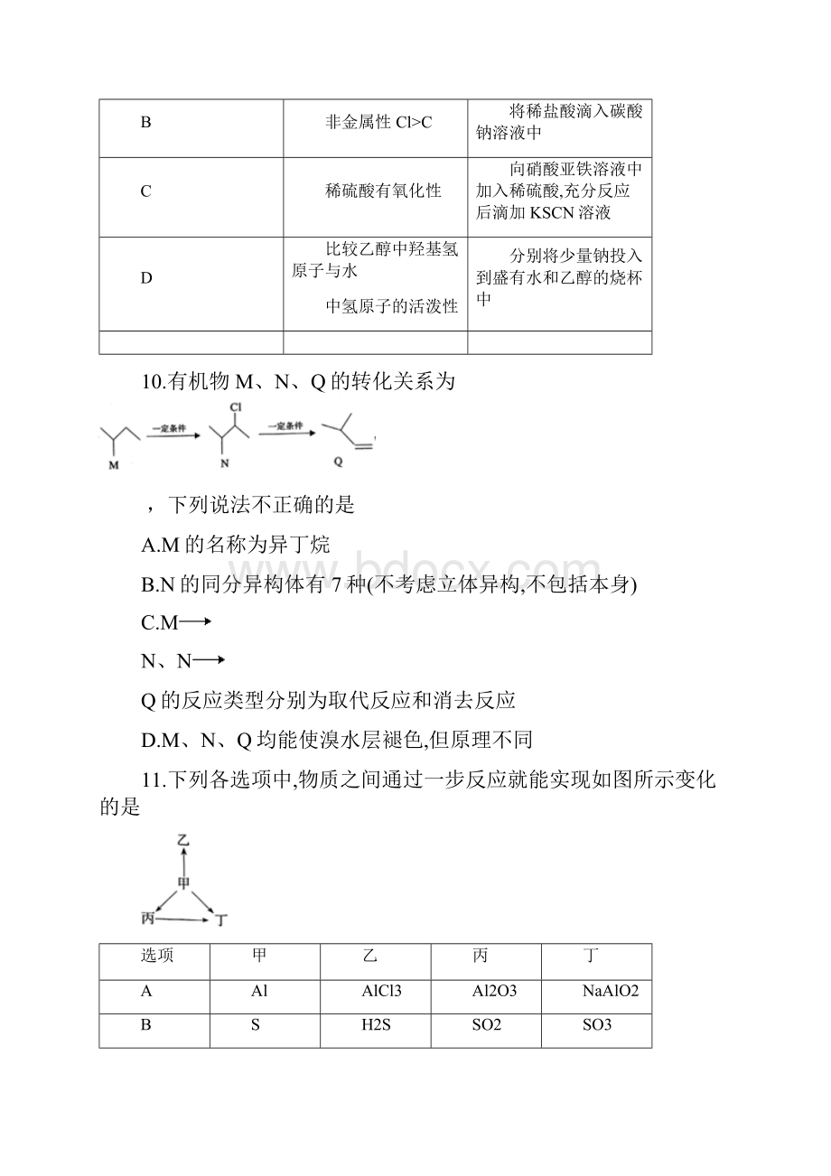 陕西省咸阳市届高三模拟考试二理综化学试题+Word版含答案.docx_第2页