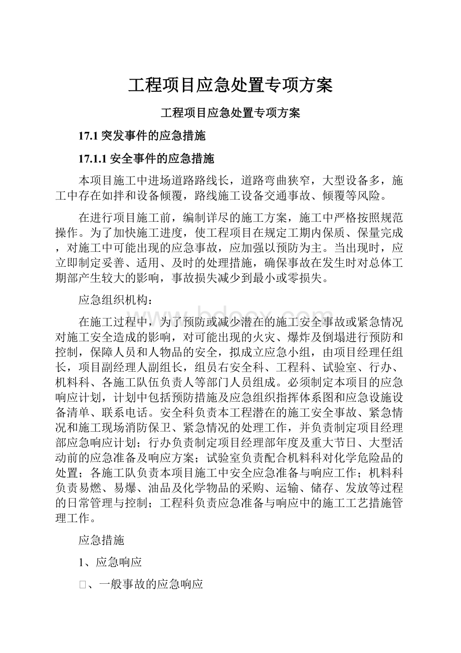 工程项目应急处置专项方案.docx