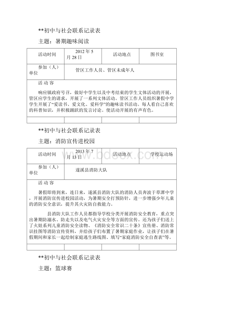 学校与社区活动记录创强资料.docx_第2页