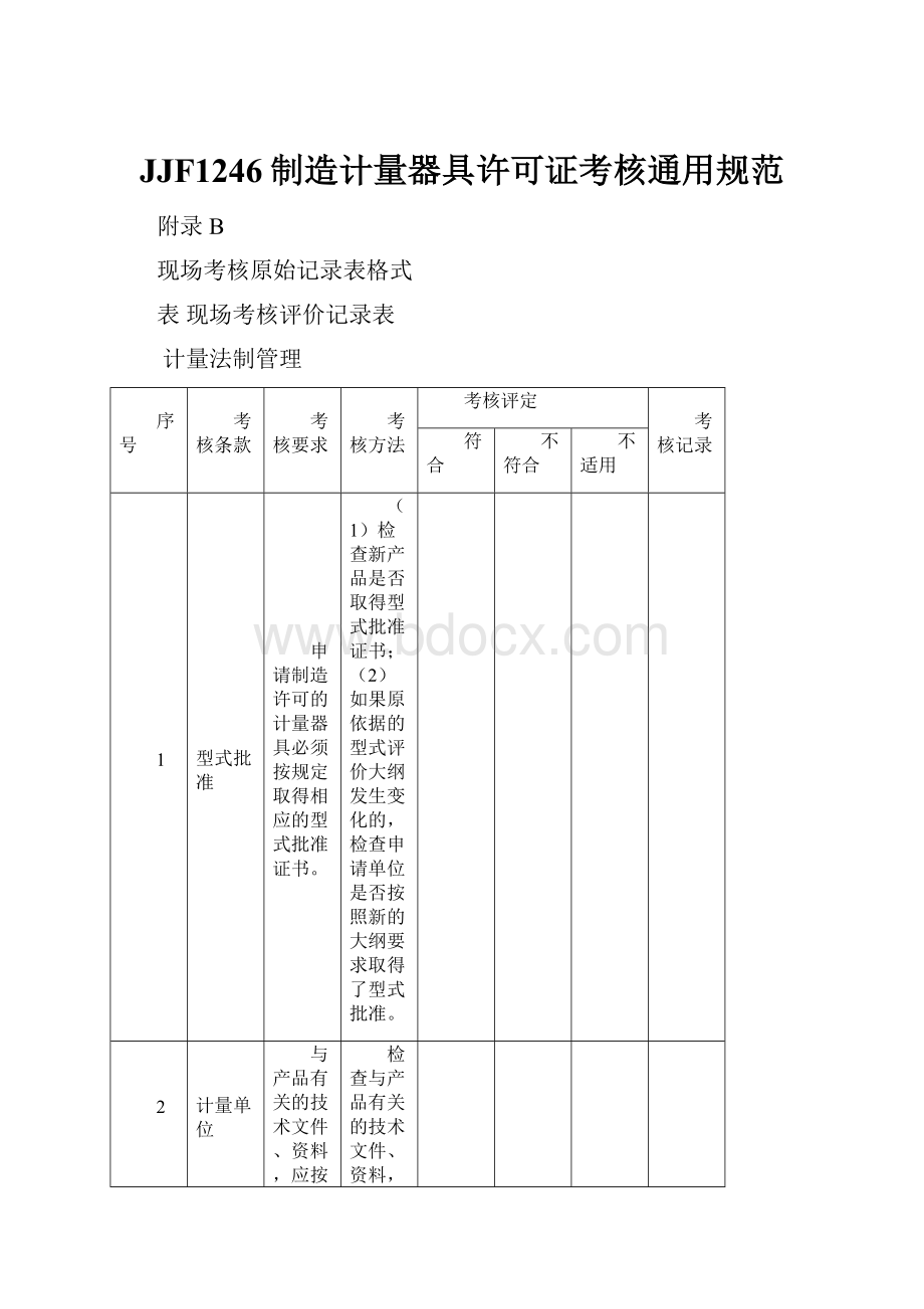 JJF1246制造计量器具许可证考核通用规范.docx_第1页