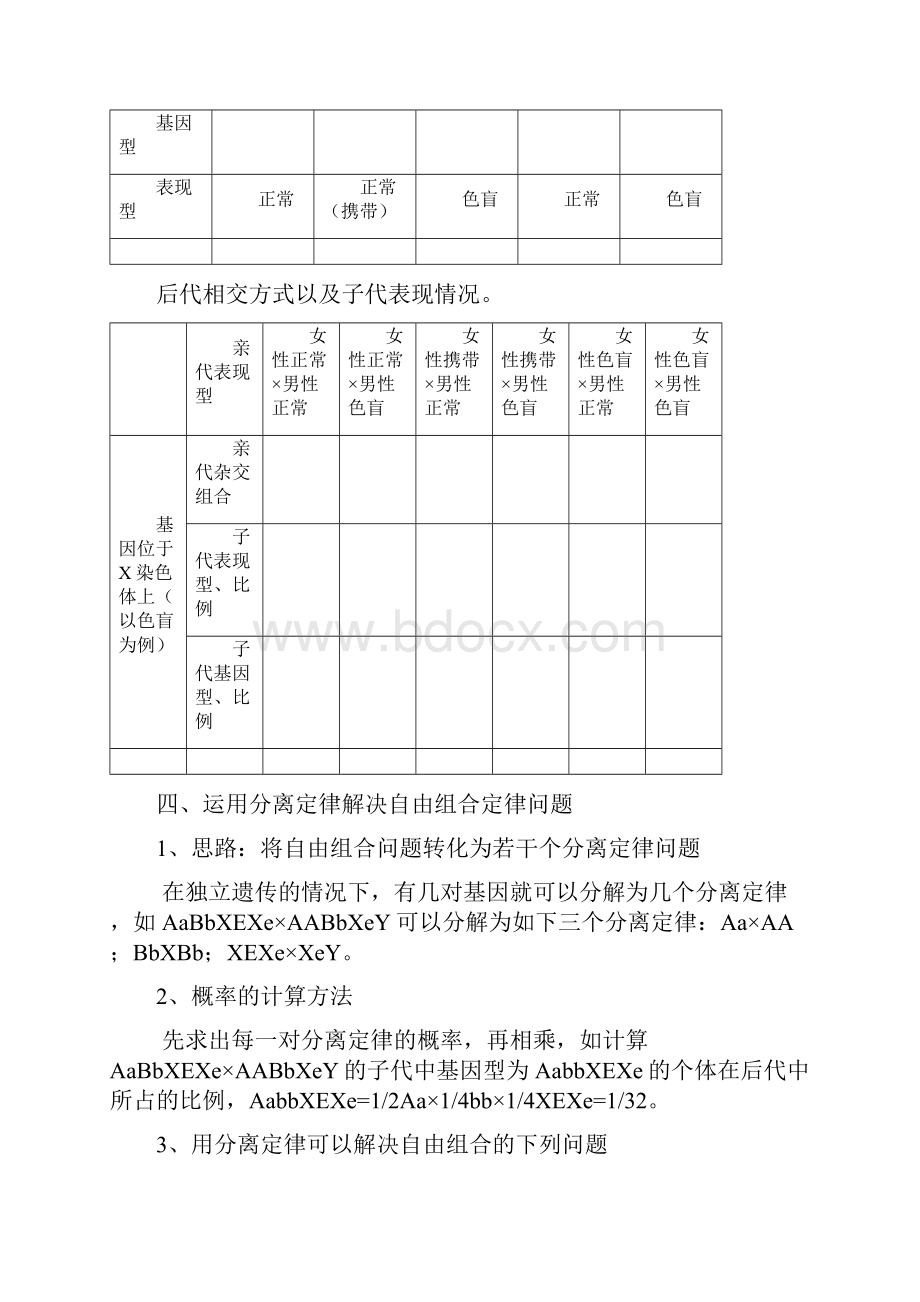 遗传的两大基本规律总结.docx_第2页