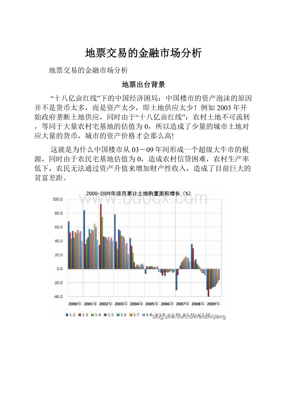 地票交易的金融市场分析.docx_第1页