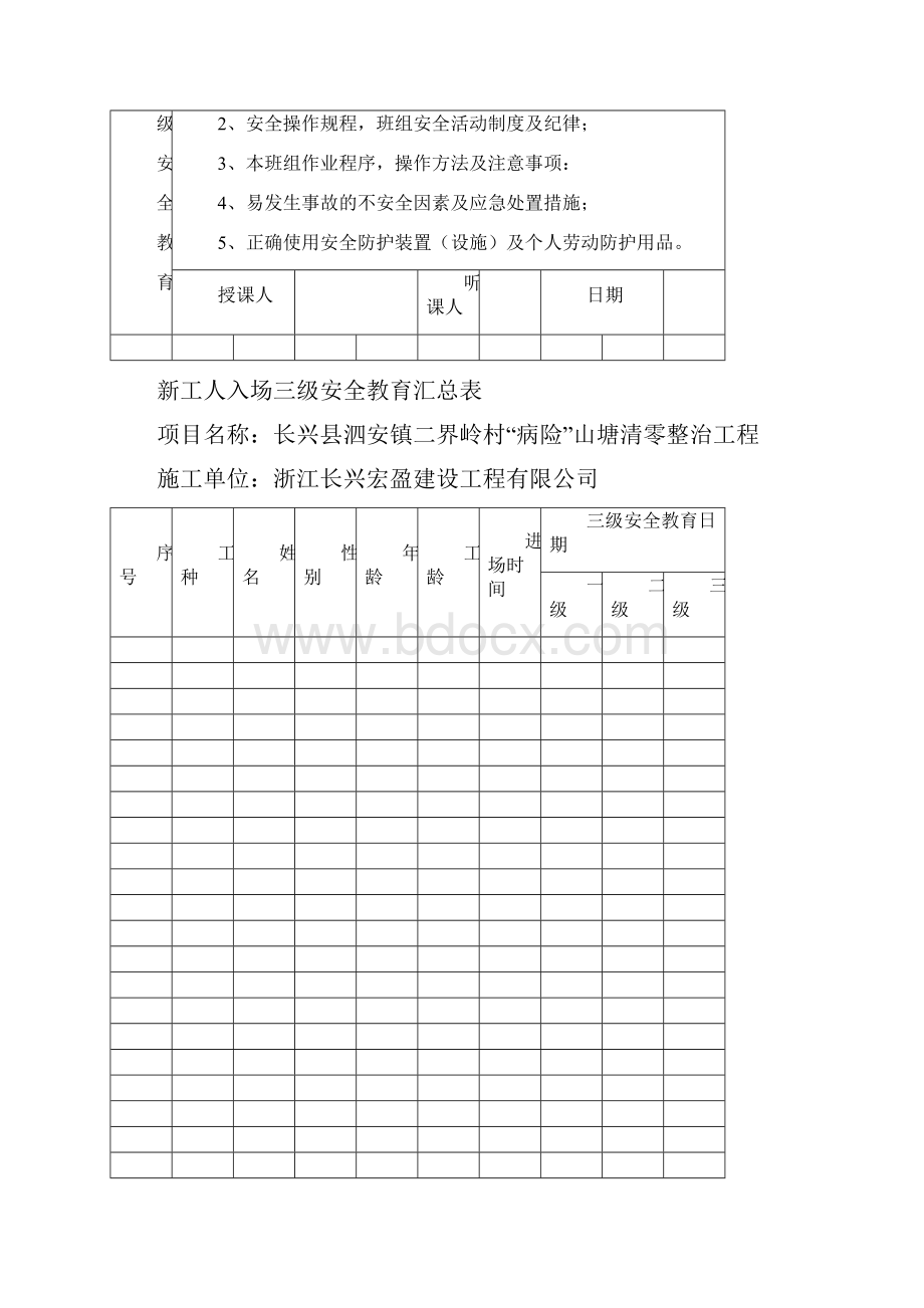 三级安全教育表.docx_第2页