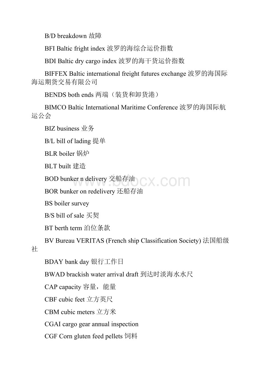 常用航运和租船英语缩略词语缩写.docx_第3页