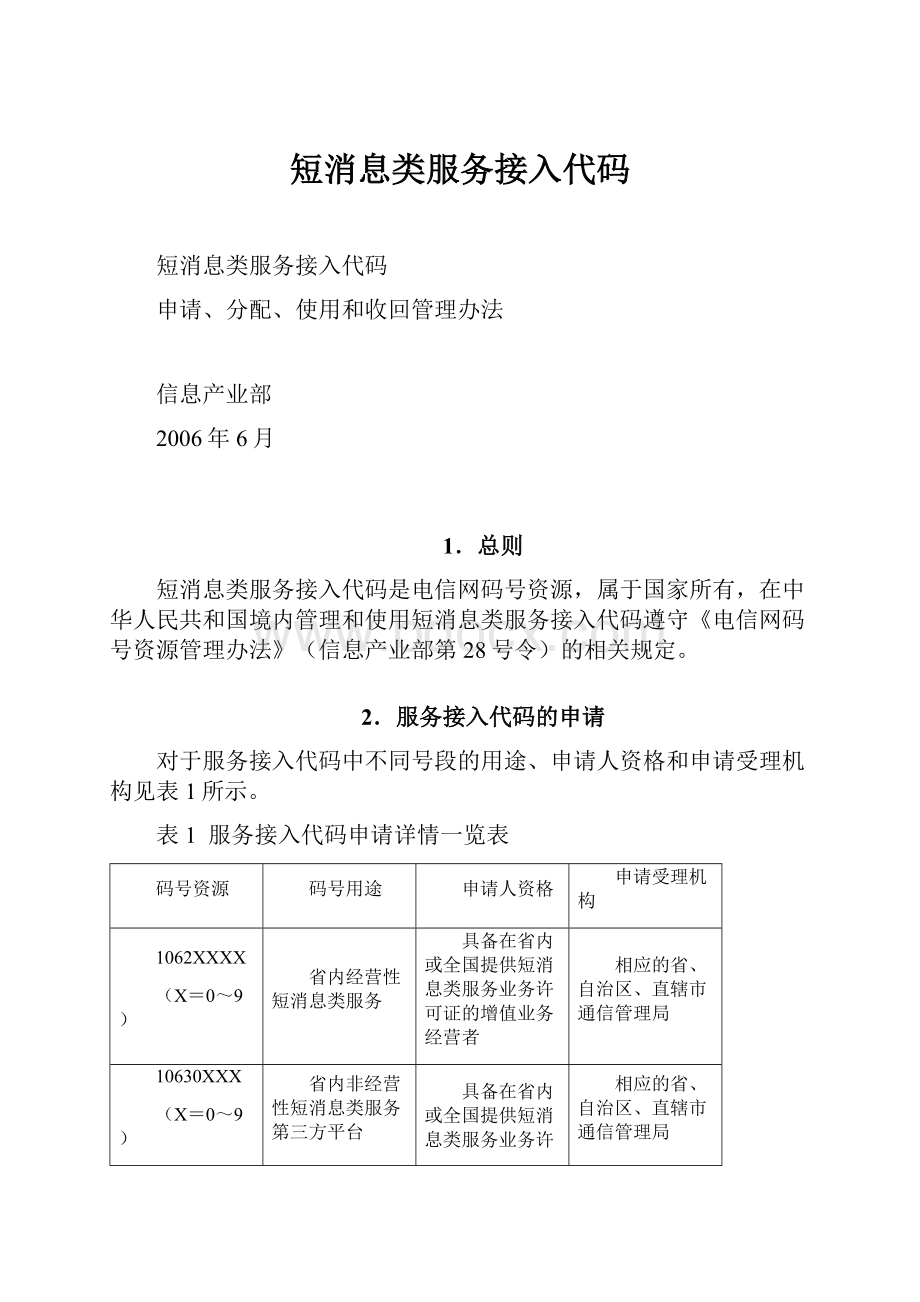 短消息类服务接入代码.docx_第1页