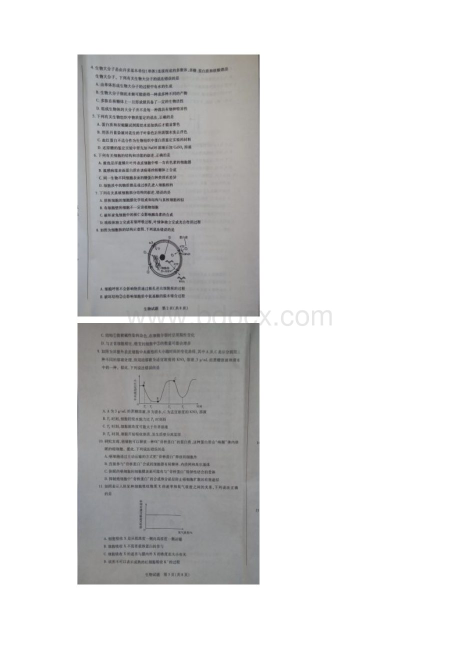 学年河南省焦作市高一上学期期末统考生物试题.docx_第2页