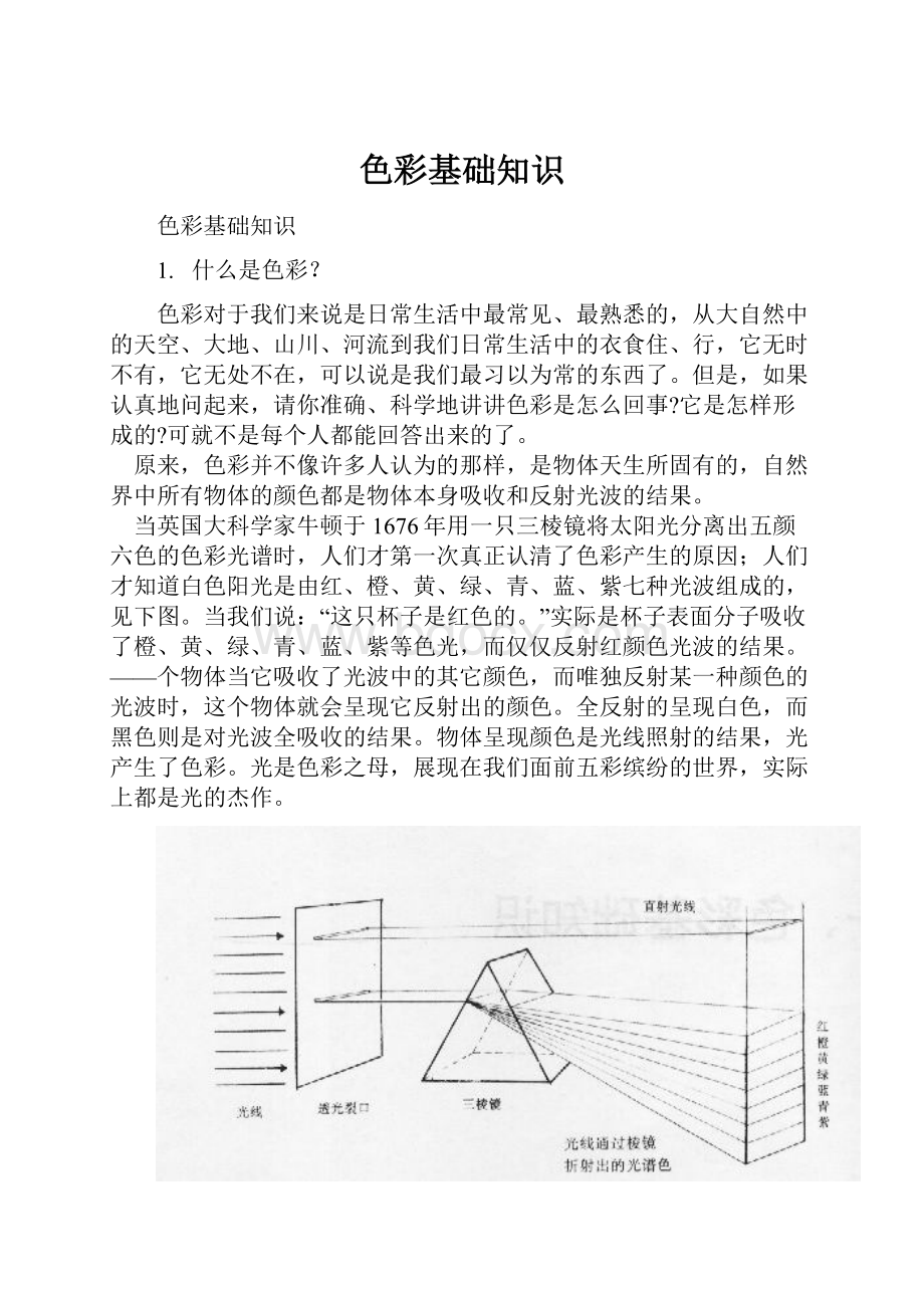 色彩基础知识.docx