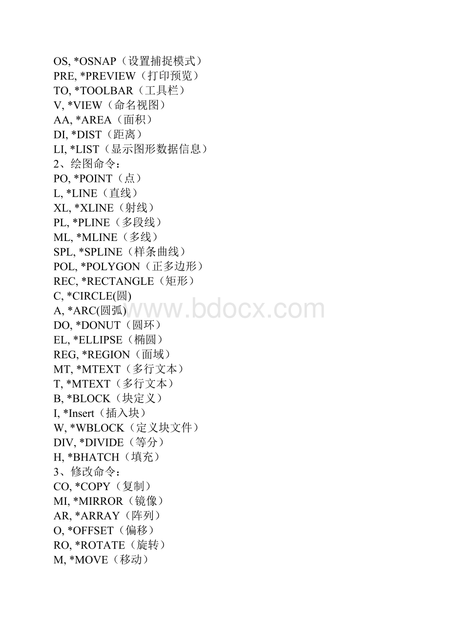 CAD快捷键最全的.docx_第3页