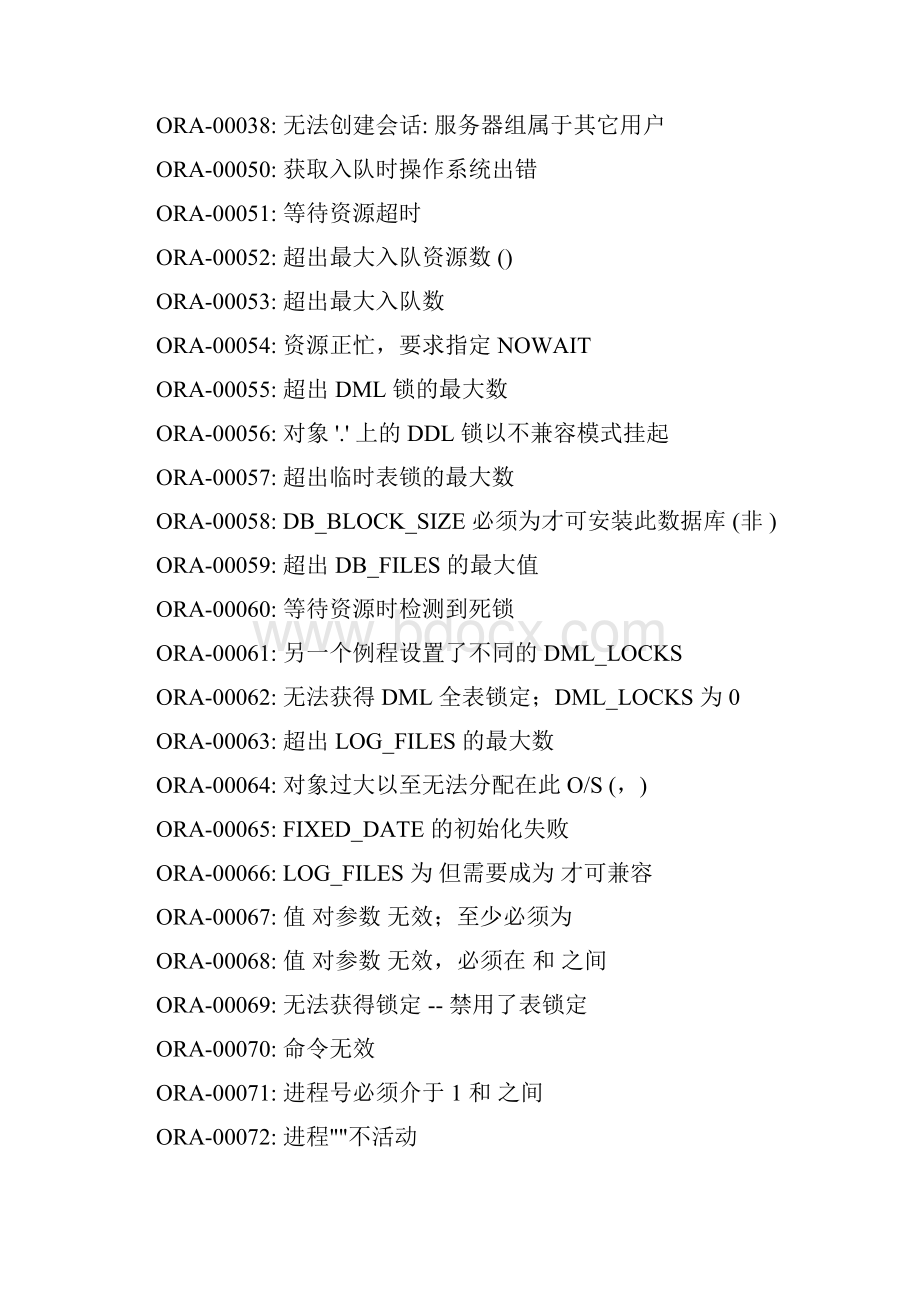oracle报错的详细列表.docx_第2页