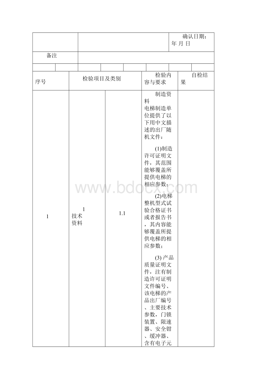 实用表格模板电梯施工自检报告书有机房电梯.docx_第3页