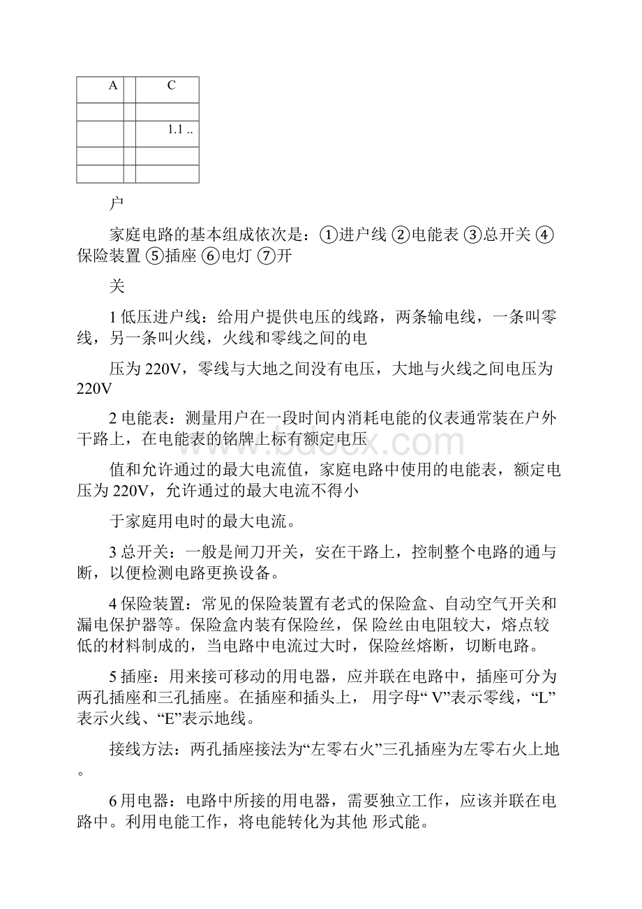 初三物理家庭用电常识知识点梳理及典型例题解析.docx_第2页