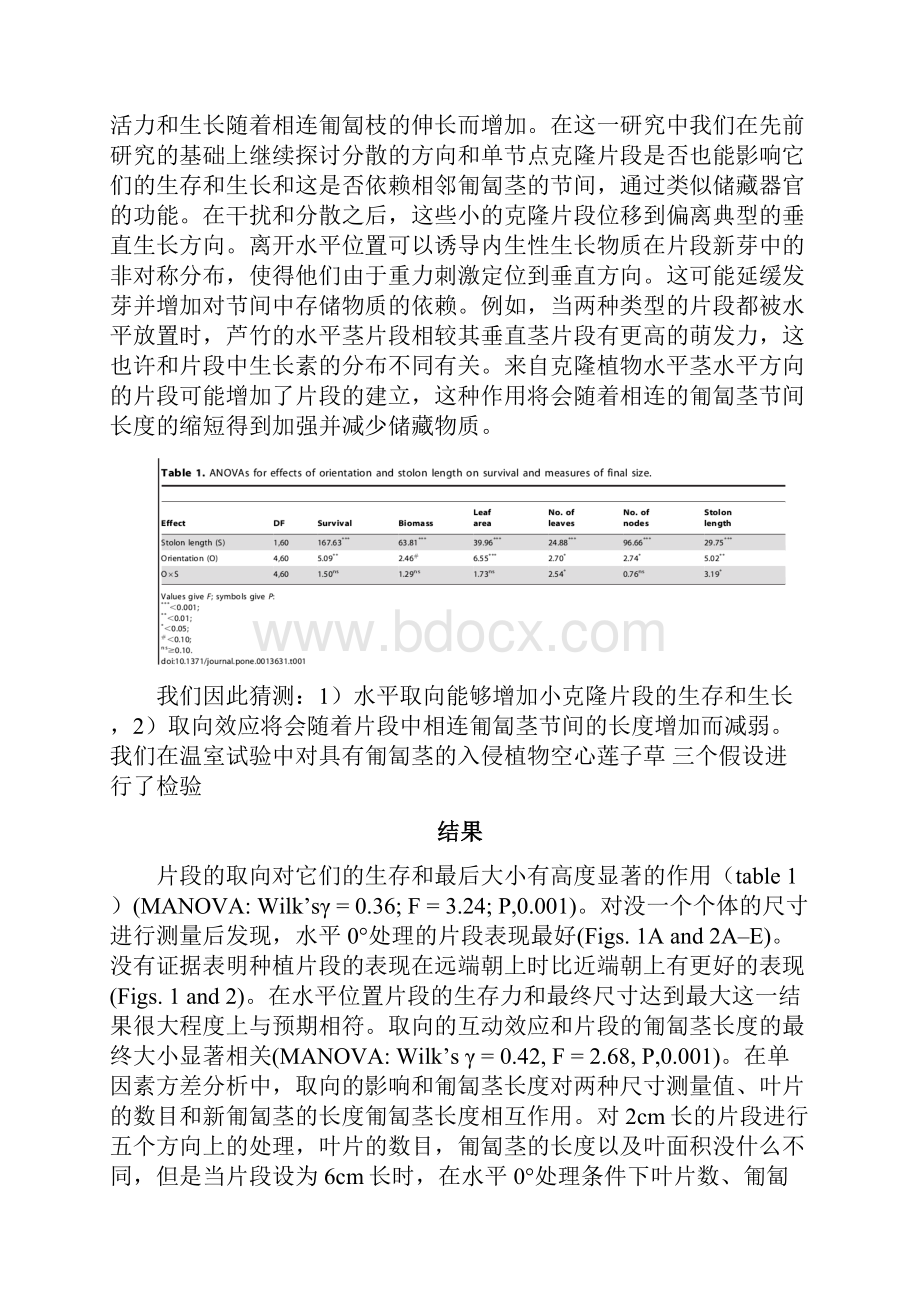 方向对入侵克隆植物空心莲子草小片段生存和生长的影响.docx_第2页