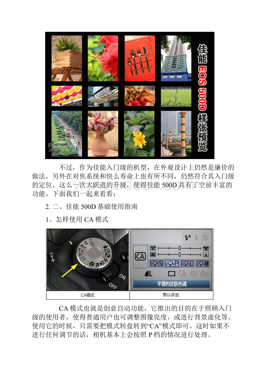 怎样使用佳能500D使用技巧指南.docx_第2页